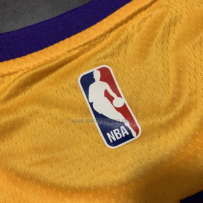 Camiseta Los Angeles Lakers Kobe Bryant NO 24 Icon 2018-19 Amarillo2